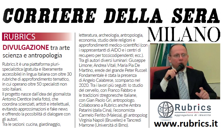 corriere della sera milano antonio dentice rubrics rubrics.it stampa 